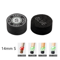 일본 오리지널 수입 KAMUI 큐 팁 당구 당구 큐 KAMUI 팁 14mm SSSMH 스누커 팁 브라운 11mm MMH 당구 액세서리, S-14mm