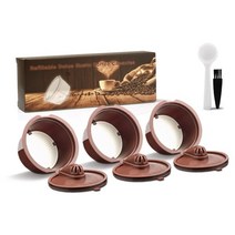 커피 캡슐 머신 가정용 미니 genio s piccolo 기계 재사용 가능한 커피 액세서리 용 dolce gusto 커피 캡슐 용 icafilas 재사용 가능한 캡슐 어댑터, 연노랑