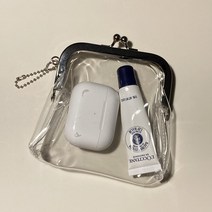 PVC 투명 미니 똑딱이 카드 동전 지갑 파우치