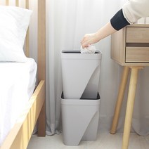 DM 재활용통 분리수거함 원룸 아파트 분리수거 2단 3단 4단, 재활용통-베이지(대), 1개