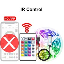 블루투스무드등 RGB 앱 블루투스 원격 제어 LED 스트립 조명 USB 유연한 색상 변경 휴일 방 TV 백라이트용, 02 IR Control_05 10m
