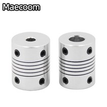 3D 프린터 부품 플렉시블 커플 링 커플러/샤프트 T8 리드 스크류 Nema17 모터 용 5x5x25/5x8x25 유연한 샤프트 알루미늄, [03] 6x8