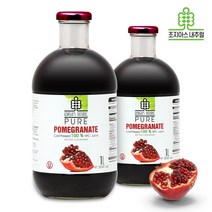 조지아스내추럴 100% NFC 착즙 석류주스, 2병, 1L