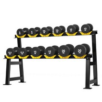 덤벨렉 아령보관대 정리대 헬스장 스탠드 아령바, 더블 레이어 6쌍 덤벨 랙