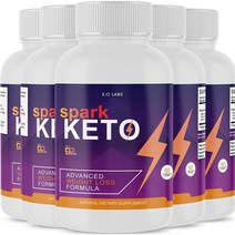 Keto 케이3 Spark Mineral체중관리 케토 에너지증진 식이 보충 BHB케톤, 60캡슐x다섯병