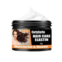 50g/30g/20g/10g 부스스한 탄성 단백질 헤어 크림 린스 곱슬머리 왁스 장효 건성 린스 TSLM1 배송 출처: 중국 색상: 50g, 상품 상세페이지 참조