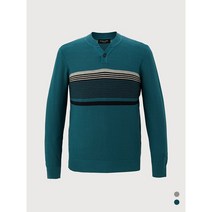 인디안 [23년봄 이월 최저가] 원포인트 패턴 헨리넥 니트 BRYS1271-44-777