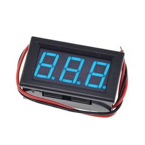 ed 차량용 간판 전광판 디지털 전압계 DC 4.5V 30V 패널 미터 6V 12V Electromobile 오토바이 자동차에 대, 한개옵션1, 02 BLUE