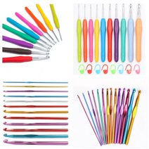 우아한클릭 초보 뜨개질바늘 모사용 코바늘세트 9종 11종 12종 +단수링 증정, 11종세트+단수링증정