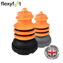 Flexyfoot Crutch Foot 교체용 페룰 블랙 그레이, 그레이 2개
