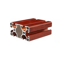 가이드레일 4080 알루미늄 프로파일 압출 CNC 프린터 부품 용 유럽 표준 알루마이트 선형 레일 6063 T5, Oak grain_300mm