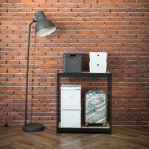 하트랙 무볼트 앵글 900x900x900x2단 선반 매립형, 화이트