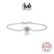모이사나이트팔찌 다이아 다이아테니스 팔찌 aide 1캐럿 모이사나이트 with certificate 패션 트렌디 925 스털링 실버 체인 매력 여성용 2022 luxe