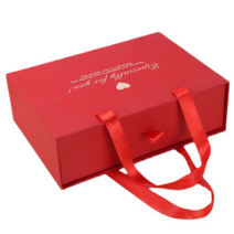 올디디 고급 하트 선물상자 쇼핑백형, 1개, 레드 L