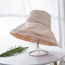 와이드챙 제주감귤 모자 창큰 여성린넨 벙거지 2019 여성 버킷 하이킹 등산 사냥 낚시 야외 보호 여성 여름 태양 가을 선물
