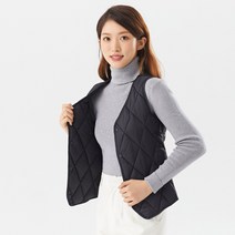 여성 겨울 경량 패딩 조끼 레이어드 조끼 엄마옷 빅사이즈 5XL