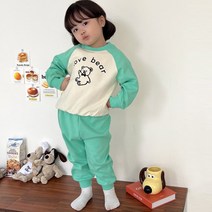 아이스토리키즈 곰돌이 상하세트 유아동 상하복