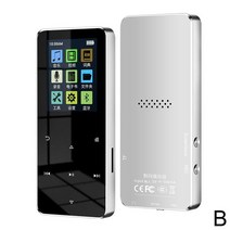 블루투스 스피커 터치 키가 있는 MP3/MP4 플레이어 라디오 FM 녹음 기능이 8GB 16GB HiFi 금속 미니 휴대, 02 Silver, 02 Silver_03 16GB