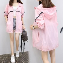 비치 바캉스 긴팔 바람막이 여자봄자켓 여름바람막이 봄아우터