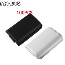 XBOX 360 콘솔게임 fzqweg 100 pcs 교체 배터리 팩 커버 구획 쉘 쉴드 케이스 키트 xbox 360 무선 컨트롤러 게임 패드 화이트b 43, 믹스 컬러