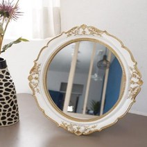 화장대거울 앤틱쟁반 벽걸이 겸용 탁상거울-72394EA, MC_ 본상품선택