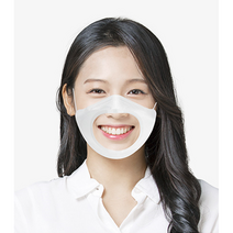 [KC인증10매/1매선택] MB필터/써멀본드안감 입이보이는 립뷰투명마스크 숨쉬기편하고 김서림없는항균필름, 입술디자인 1매