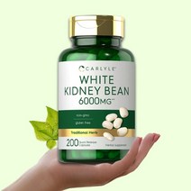 흰강낭콩 파세올라민 흰강남콩 효능 6000mg 하루한알 200캡슐