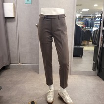 엠아이수트 베이직 반기모 히든밴딩 연브라운 슬랙스 팬츠