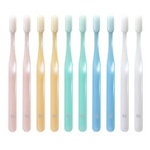 엔칫솔 잇몸 임산부 치과 부드러운 미세모 교정용 어금니 치석제거 친환경 앤칫솔, 클래식 세트 (10개)