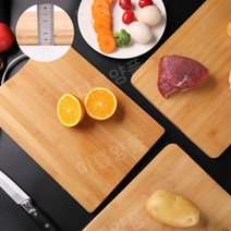 1+1 두꺼운 대나무도마 가정용 단단한 향균 나무 도마 횟집 정육점 양면 도마