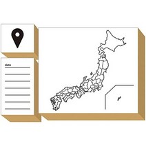 일본직발송 3. 와쿠와쿠 스탬프 일본지도 세계지도 유럽지도 여행 상품 여행 노트 기록 여행 노트 선물 여, One Size, #14
