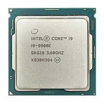 파워딜 I9 9900k 프로세서 LGA1151 코어 3.6 GHz 8 16 스레드 CPU 95W 대량 제품, 한개옵션0