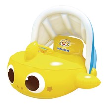 위니코니 미키마우스 미니마우스 팬콧 폴리 뽀로로 핑크퐁 캐릭터 아기 파라솔 보행기튜브, 34.핑크퐁 아기상어 파라솔 쿠션보행기