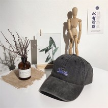 트렌드 스트리트 카우보이 야구모자 여성 낡은 물세탁 자외선 차단 모자 패션 아메리카노 오리 혀 모자 남자