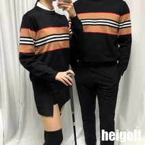 헤이골프 커플룩 빅사이즈니트 남자골프웨어 연습복 필드룩 라운딩룩 봄 가을 겨울 패션 코디