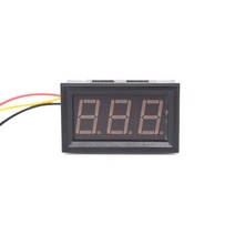 전압계 DC 0-300V 3 자리 디스플레이 헤드 넓은 전압 선 시스템 3.3 ~ 전원 공급 장치, 02 파란