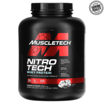 머슬테크 니트로 테크 유청 단백질 쿠키 앤 크림 웨이 프로틴 1.81kg(4lbs), 1.81kg, 쿠키앤크림
