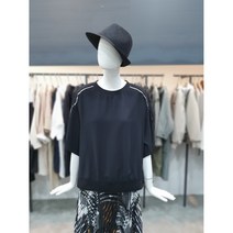 데무 패널 블록 루즈핏 블라우스 (AW2205457)
