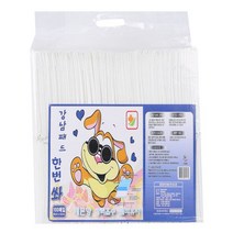 강남패드 한번 쏴 강아지용 배변패드 레몬향 100p, 4개