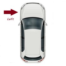 자동차 외곽부품폭스 바겐 투란 2011-2015 캐디 용 전면 안개등 프레임 장식 그릴, 01 A  Left