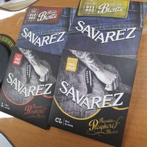 사바레즈 통기타 어쿠스틱 기타줄 SAVAREZ 브론즈 포스포브론즈, 포스포 커스텀라이트 011-052