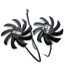 새로운 85mm FDC10H12S9-C GA91S2U 4 핀 쿨러 팬 교체 Palit GeForce GTX 1070 Ti 1070 1060 1080 GTX1060, 02 Black