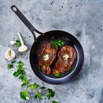 BK 비케이 블랙스틸 프라이팬 카본스틸 무쇠 주물 스테이크팬 삼겹살팬 인덕션, 팬 20cm