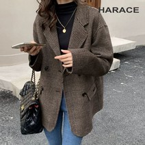 헤레이스 핸드메이드 울체크 자켓 YMSH22FW348