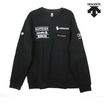 [데상트] M 긴팔티 UQC SM321SHT91-BLK 남성 스위스 스키팀 직자수 그래픽