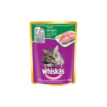 위스카스 고양이 주식파우치, 시니어 참치 80g