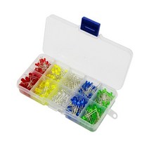 For Light Emitting Diodes 1 Set 5 Colors Electronic Components 3mm/5mm Assorted DIY LED Box Pohiks, 02 200pcs3MM