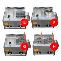 2구 튀김기 LPG 가스 에너지 절약 더블 실린더 버너 프라이어 업소용 스테인레스 스틸 프렌치 프라이 치킨 머신, J