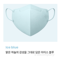 imReaL 아임리얼 언택트 플러스 마스크 새부리형 중형, 30개입, 1개, Ice blue (아이스블루)