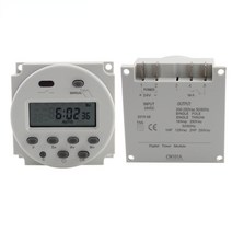 LCD 디지털 주간 프로그래밍 전원 타이머 시간 릴레이 스위치 정밀 타이밍 CN101A 12V 24V, [04] AC